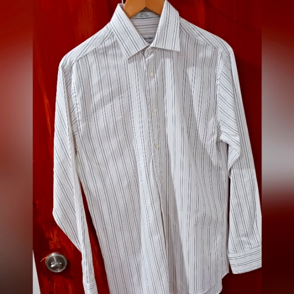 Men's pin striped dress shirt Calvin Klein